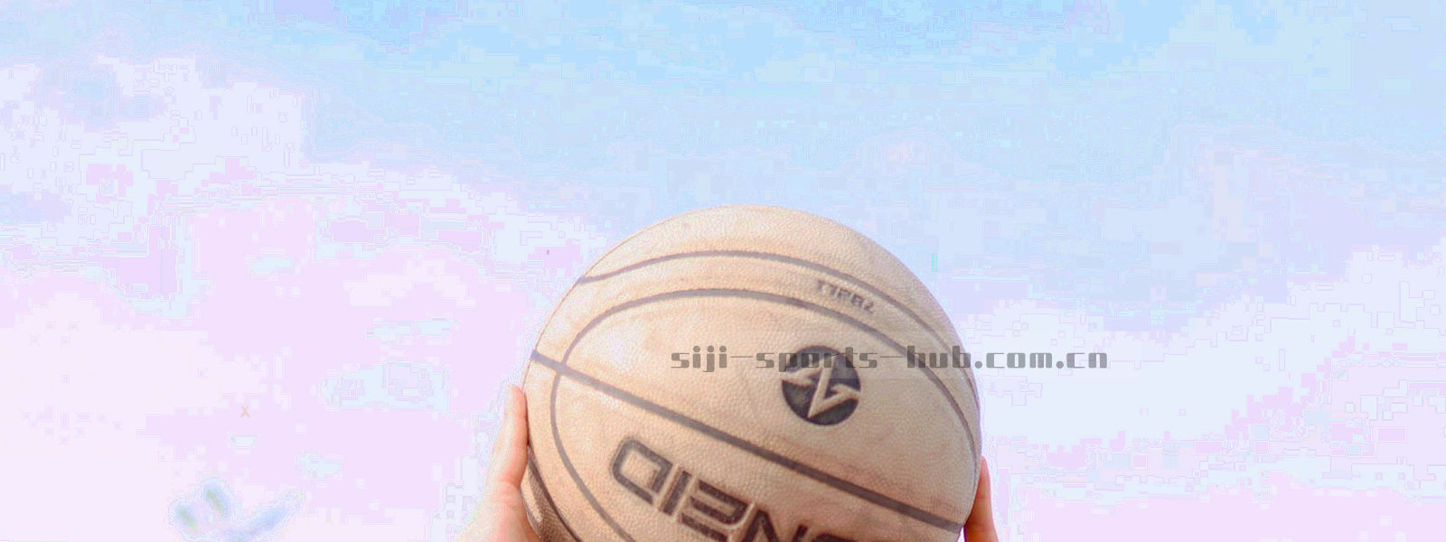 四季色带与空旷跑道线条组合的宽幅抽象画面